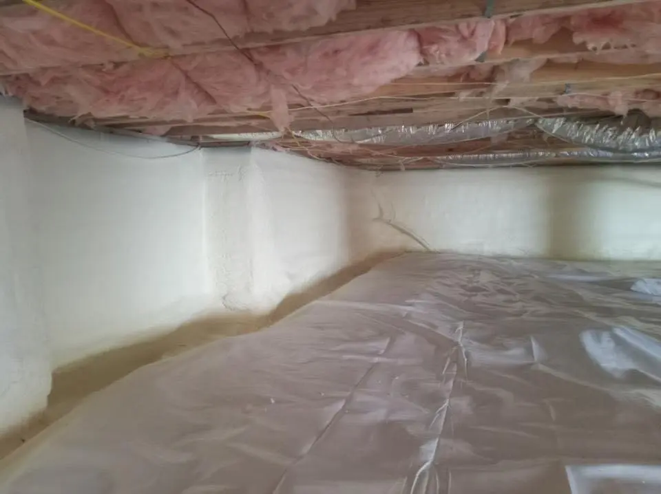 Crawl space encapsulation with closed-cell spray foam for Spray Foam Roofing in Washington